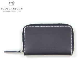 スコッチアンドソーダ 財布 メンズ レディース 正規販売店 SCOTCH＆SODA コインケース RECYCLED LEATHER ZIP COIN WALLET 160952 0002 38