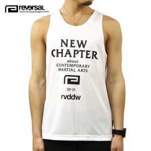 リバーサル タンクトップ メンズ 正規販売店 REVERSAL rvddw  メッシュタンクトップ NEW CHAPTER MESH TANK TOP rv21ss608 WHITE