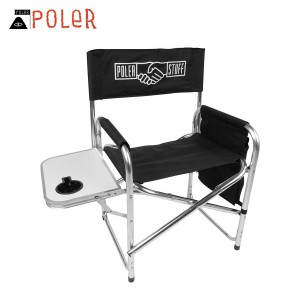 ポーラー 椅子 正規販売店 POLER キャンプ用イス キャンプ仕様 ADVENTURE CHAIR 211EQU9801 BLACK 父の日 プレゼント ラッピング