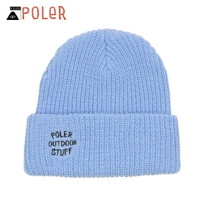 ポーラー ビーニー メンズ レディース 正規販売店 POLER 帽子 ニット帽 FANCYMAN BEANIE 211ACM7901 OCEAN 父の日 プレゼント ラッピング