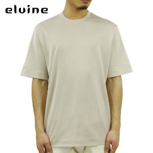 エルバイン Tシャツ メンズ 正規販売店 elvine 半袖Tシャツ 無地 コットンクルーネックTシャツ NOLEN COTTON CREW NE 父の日 プレゼント 