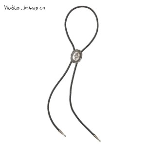 ヌーディージーンズ ネクタイ メンズ レディース 正規販売店 Nudie Jeans ループタイ NISSE BOLO TIE BLACK B01 1809 父の日 プレゼント 