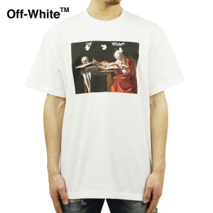 オフホワイト Tシャツ メンズ 正規品 OFF-WHITE 半袖Tシャツ バックプリント カラバッジョ CARAVAGGIO S/S OVER TEE  父の日 プレゼント 