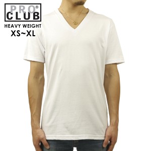 プロクラブ Tシャツ メンズ 正規品 PROCLUB 半袖Tシャツ VネックTシャツ HEAVY WEIGHT V-NECK T-SHIRT WHITE #105 大 父の日 プレゼント 