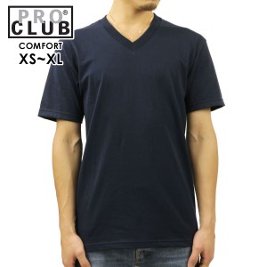 プロクラブ Tシャツ メンズ 正規品 PROCLUB 半袖Tシャツ VネックTシャツ COMFORT SHORT SLEEVE V-NECK TEE NAVY #106 大きいサイズ