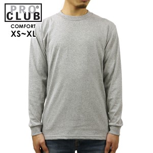 プロクラブ ロンT メンズ 正規品 PROCLUB 長袖Tシャツ クルーネック長袖Tシャツ COMFORT COTTON LONG SLEEVE T-SHIRT HEATHER GREY #119 