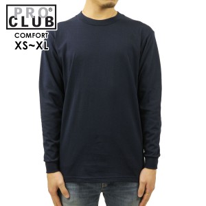 プロクラブ ロンT メンズ 正規品 PROCLUB 長袖Tシャツ クルーネック長袖Tシャツ COMFORT COTTON LONG SLEEVE T-SHIRT NAVY #119 大きいサ