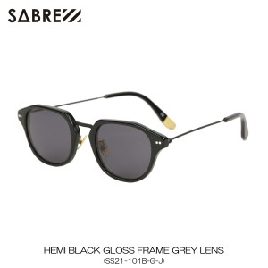 セイバー サングラス 正規販売店 SABRE サングラス HEMI BLACK GLOSS FRAME GREY LENS SS21-101B-G-J 父の日 プレゼント ラッピング