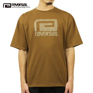 リバーサル Tシャツ メンズ 正規販売店 REVERSAL rvddw クルーネック半袖Tシャツ ビッグシルエット PEs MVS PUFF LOGO BIG SILHOETTE TEE