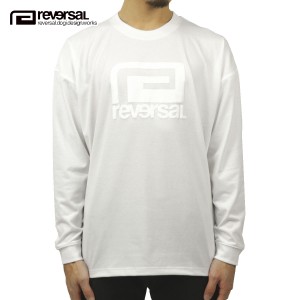 リバーサル ロンT メンズ 正規販売店 REVERSAL rvddw 長袖Tシャツ ロゴTシャツ PEMVS PUFF LOGO LONG SLEEVE rv21aw111 WHITE