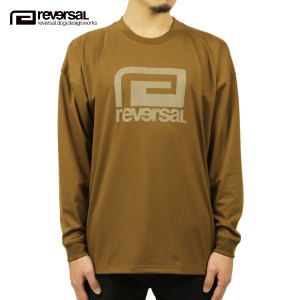 リバーサル ロンT メンズ 正規販売店 REVERSAL rvddw 長袖Tシャツ ロゴTシャツ PEMVS PUFF LOGO LONG SLEEVE rv21aw111 COYOTE