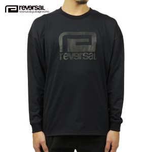 リバーサル ロンT メンズ 正規販売店 REVERSAL rvddw 長袖Tシャツ ロゴTシャツ PEMVS PUFF LOGO LONG SLEEVE rv21aw111 BLACK