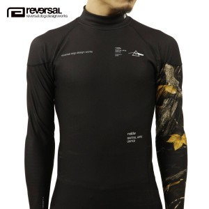 リバーサル ラッシュガード メンズ 正規販売店 REVERSAL rvddw 長袖ラッシュガード BOTANICAL CAMO HIGH NECK WARM RASH GUARD rv21aw601