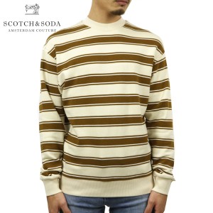 スコッチアンドソーダ スウェット メンズ 正規販売店 SCOTCH＆SODA ボーダー柄 トレーナー STRIPED CREWNECK FELPA S 父の日 プレゼント 