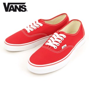 バンズ スニーカー メンズ レディース 正規販売店 VANS オーセンティック VANS AUTHENTIC RED/TRUE WHITE VN000EE3RED