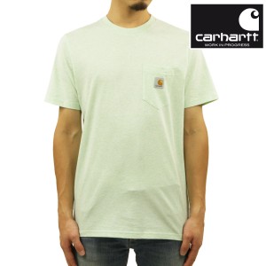 カーハート Tシャツ メンズ 正規品 CARHARTT WIP 半袖Tシャツ ポケットTシャツ ポケT クルーネック S/S POCKET T-SHIRT PALE SPEARMINT H