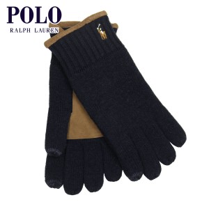 ポロ ラルフローレン 手袋 メンズ レディース 正規品 POLO RALPH LAUREN ニット 手ぶくろ グローブ CLASSIC LUX MERINO TOUCH GLOVE WITH