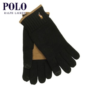 ポロ ラルフローレン 手袋 メンズ レディース 正規品 POLO RALPH LAUREN ニット 手ぶくろ グローブ CLASSIC LUX MERINO TOUCH GLOVE WITH