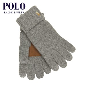 ポロ ラルフローレン 手袋 メンズ レディース 正規品 POLO RALPH LAUREN ニット 手ぶくろ グローブ SIGNATURE MERINO TOUCH GLOVES W/ LE