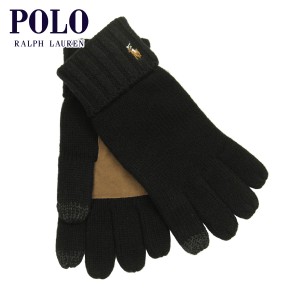 ポロ ラルフローレン 手袋 メンズ レディース 正規品 POLO RALPH LAUREN ニット 手ぶくろ グローブ SIGNATURE MERINO TOUCH GLOVES W/ LE