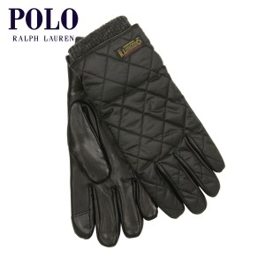 ポロ ラルフローレン 手袋 メンズ レディース 正規品 POLO RALPH LAUREN 手ぶくろ TOUCH QUILTED FIELD GLOVE WITH LABEL PG0078 001 BLA