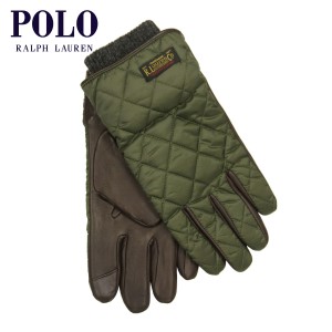 ポロ ラルフローレン 手袋 メンズ レディース 正規品 POLO RALPH LAUREN 手ぶくろ TOUCH QUILTED FIELD GLOVE WITH LABEL PG0078 312 OLI