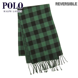 ポロ ラルフローレン マフラー メンズ レディース 正規品 POLO RALPH LAUREN ニット チェック柄マフラー REVERSIBLE CHECK SCARF PC0744 