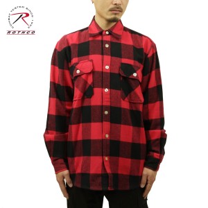 ロスコ シャツ メンズ 正規品 ROTHCO ネルシャツ フランネルシャツ チェック柄 ROTHCO EXTRA HEAVYWEIGHT BUFFALO PLAID FLANNEL SHIRT R