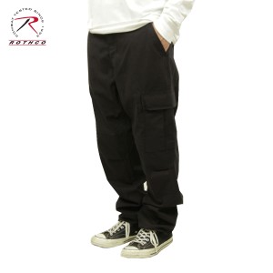 ロスコ カーゴパンツ メンズ 正規品 ROTHCO ボトムス ミリタリーパンツ ROTHCO RIP-STOP BDU CARGO PANTS BLACK 5923 父の日 プレゼント 