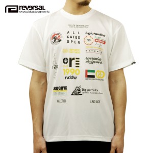 リバーサル Tシャツ メンズ 正規販売店 REVERSAL rvddw 半袖Tシャツ ドライTシャツ メッシュTシャツ ALL STAR 22 DRY TEE rv22ss058 WHIT