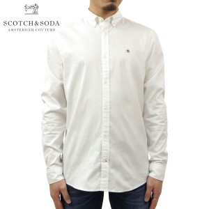 スコッチアンドソーダ シャツ メンズ 正規販売店 SCOTCH＆SODA 長袖シャツ ボタンダウンシャツ BASIC OXFORD ORGANIC COTTON REGULAR FIT