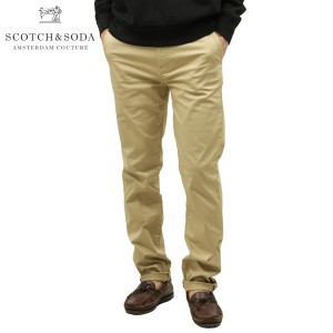 スコッチアンドソーダ チノパン メンズ 正規販売店 SCOTCH＆SODA ボトムス スリムフィット BASIC STUART REGULAR SLIM-FIT CONTAINS ORGA