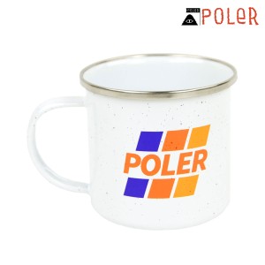 ポーラー マグカップ メンズ レディース 正規販売店 POLER アウトドア キャンプ仕様 POLER CAMP MUG TRD WHITE 223AC 父の日 プレゼント 