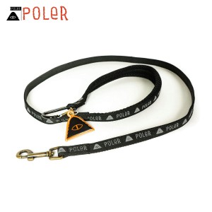 ポーラー ペットグッズ 正規販売店 POLER リード 小型犬用リード 反射素材付き DOG LEASH S DC 5213C007 BLACK/REFLECTIVE