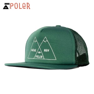 ポーラー キャップ メンズ レディース 正規販売店 POLER 帽子 キャップ VENN DIAGRAM MESH TRUCKER CAP DC 241MCV031 父の日 プレゼント 