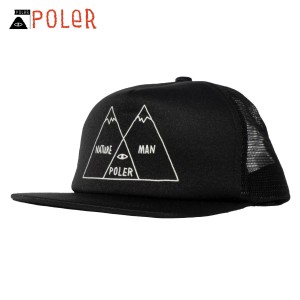 ポーラー キャップ メンズ レディース 正規販売店 POLER 帽子 キャップ VENN DIAGRAM MESH TRUCKER CAP DC 241MCV031 父の日 プレゼント 