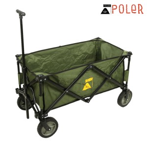 ポーラー アウトドア 正規販売店 POLER アウトドアワゴン 折りたたみ式ワゴン WAGON APAC 221EQN9801 OLIVE 父の日 プレゼント ラッピン