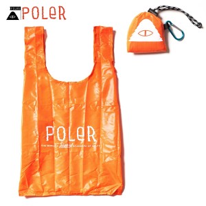 ポーラー バッグ メンズ レディース 正規販売店 POLER エコバッグ 折りたたみ コンパクト収納 PACKABLE ECO BAG S DC 5213C015 ORANGE