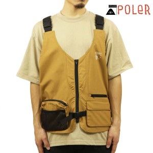 ポーラー ベスト メンズ 正規販売店 POLER フィッシングベスト CT RIP POCKET VEST DC 5221C001 COYOTE 父の日 プレゼント ラッピング