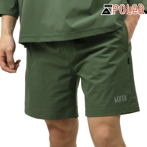 ポーラー メンズ ショートパンツ 正規販売店 POLER ナイロンショートパンツ RELOP 2 DRY SHORTS DC 5221C015 OLIVE 父の日 プレゼント ラ