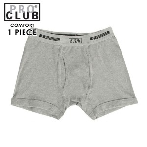 プロクラブ 下着 メンズ 正規品 PROCLUB ボクサーパンツ アンダーウェア 大きいサイズ COMFORT SOFT COTTON BOXER BRIEF HEATHER GREY #1