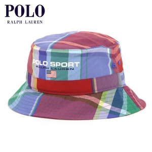 ポロ ラルフローレン 帽子 メンズ レディース 正規品 POLO RALPH LAUREN ハット バケットハット バケハ チェック柄 POLO SPORT MADRAS BU