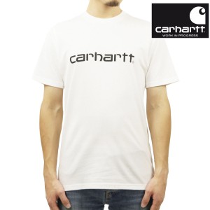 カーハート Tシャツ メンズ 正規品 CARHARTT WIP 半袖Tシャツ ロゴ クルーネック S/S SCRIPT T-SHIRT WHITE / BLACK I031047 00AXX