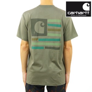 カーハート Tシャツ メンズ 正規品 CARHARTT WIP 半袖Tシャツ バッグプリント クルーネック S/S MEDLEY STATE T-SHIRT THYME OLIVE I0301