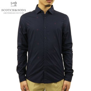 スコッチアンドソーダ シャツ メンズ 正規販売店 SCOTCH＆SODA 長袖シャツ ワイシャツ ドレスシャツ AMS BLAUW LIGHT WEIGHT SHIRT WITH 