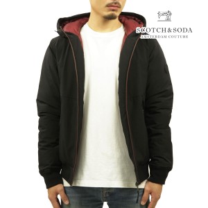 スコッチアンドソーダ ジャケット メンズ 正規販売店 SCOTCH&SODA アウター ストレッチ STRETCH HOODED JACKET BLACK 169096 0008 61802 