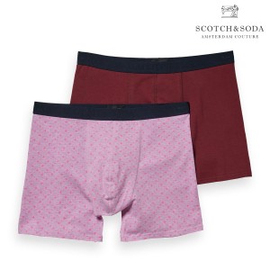 スコッチアンドソーダ ボクサーパンツ メンズ 正規販売店 SCOTCH&SODA 下着 アンダーウェア 2枚組 2-PACK CLASSIC STRETCH- JERSEY BOXER