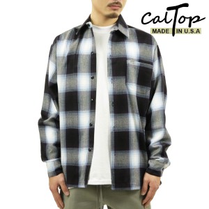 キャルトップ 長袖シャツ メンズ 正規品 CALTOP  ACRYLIC OMBRE CHECK LONG SLEEVE SHIRTS 長袖 カルトップ チェック 父の日 プレゼント 