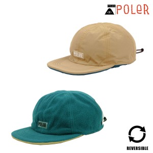 ポーラー メンズ レディース キャップ 正規販売店 POLER 帽子 リバーシブル REVERSIBLE FLEECE CAP 233MCV0096-BGTE  父の日 プレゼント 