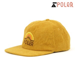 ポーラー メンズ レディース キャップ 正規販売店 POLER 帽子 MTN RAINBOW HAT CAMEL 231ACU7001 父の日 プレゼント ラッピング